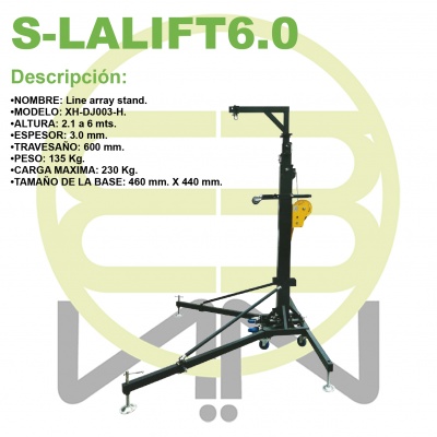 Stand Elevador Manual 6m Para Audio E Iluminacion