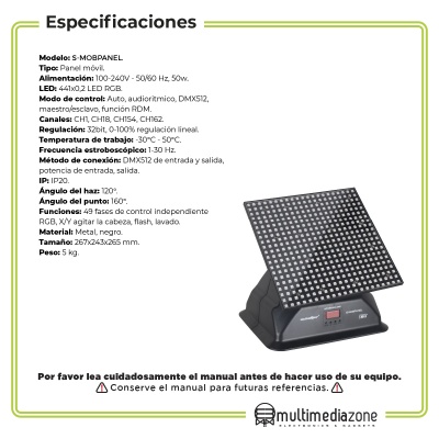 Schalter Panel Móvil Led 441x0.2 Rgb Dmx