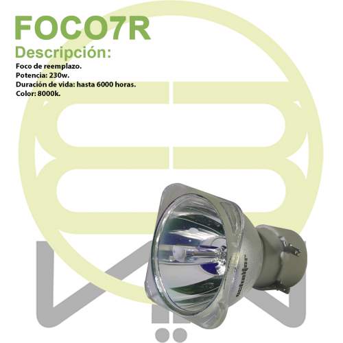 Foco Lampara Bulbo 7r 230w Cabeza Movil Beam