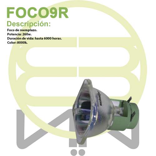 Foco Lampara Bulbo 9r 260w Cabeza Movil Beam