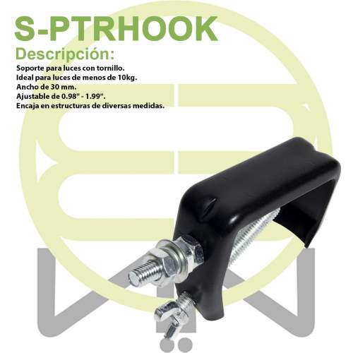 Hamburguesa Clamp Acero Ptr Tubo 2 Pulg Soporte 10kg