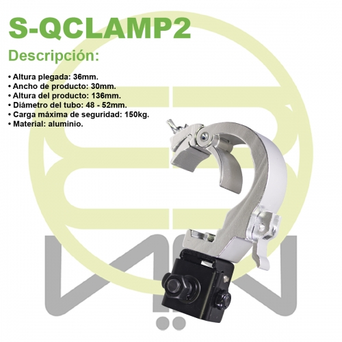 Hamburguesa Push Fast Clamp Aluminio Soporte Iluminación