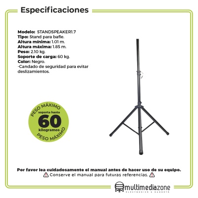 Pedestal Tripie Stand Para Bafle