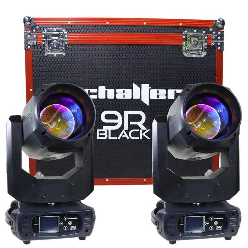 9r Cabeza Movil Doble Prisma 260w Beam Light Case Gobos