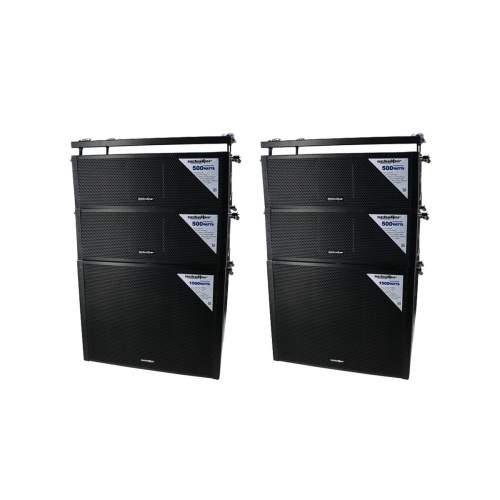 Sistema Amplificado Goliath 1500wrms Combo 2 Sub 18 4 Sat 8