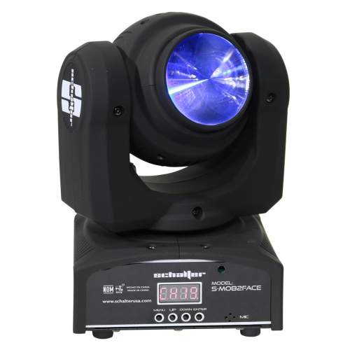 Mini Beam Y Wash Cabeza Movil 2 En 1 Alta Velocidad 55 Watts (1 pieza)