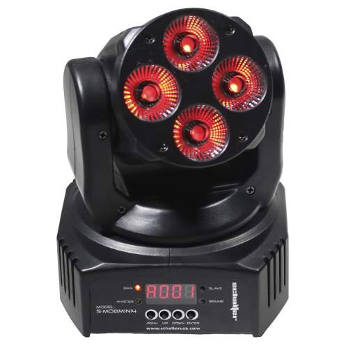 Mini Cabeza Movil Led Wash 4x10 Watts Robotica Rgbw