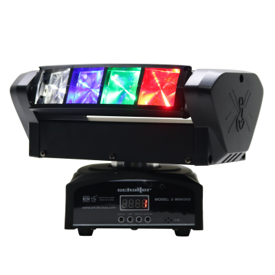Cabeza Movil Mini Spider Led 8x10w Luz Disco Rgbw Motorizada 