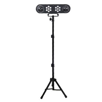 Set Iluminacion 2 Esferas 2 Cañones Led Rgb Con Soporte