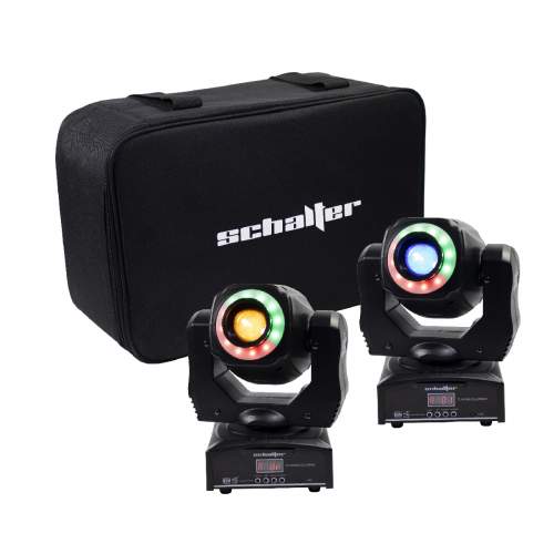 Spot Beam Cabeza Movil Con Aro Led Gobos 90w