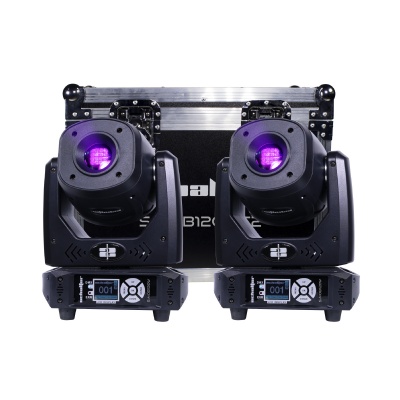  Set Cabeza Movil 120w Beam Gobos Doble Prisma Case