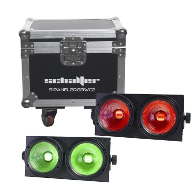 Blinder Panel 2 Led 100w Luz Wash Rgbw 4 En 1 Con Case 2 Pzs
