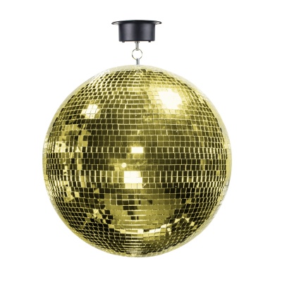 Schalter Bola Disco Motorizada Gold Espejo 40cm Diámetro