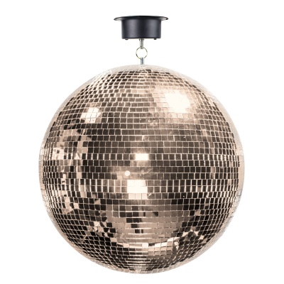 Schalter Bola Disco Motorizada Rose Gold 40 Cm Diámetro